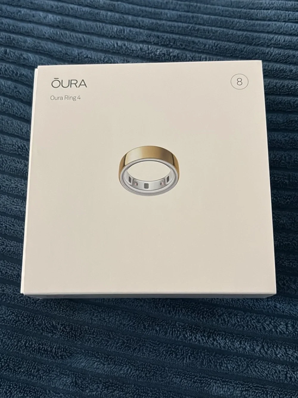 Oura Ring 4 Gold Women's Smart Ring (Size 8)
